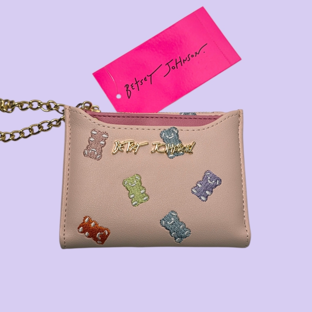 Betsey Johnson Emroidered Gummy Bears Bifold Wallet W Card Case - Picture 4 of 8